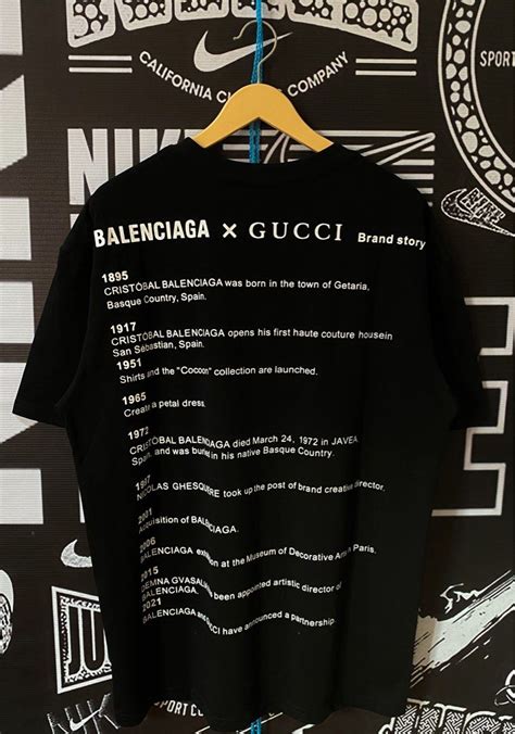 gucci balenciaga tshirt|gucci x balenciaga triple s.